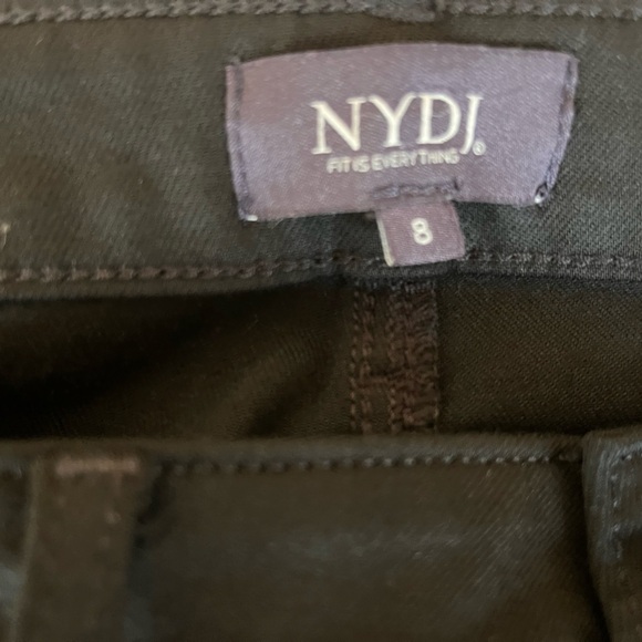 NYDJ Ami Skinny High Rise Denim Lift Tuck Jeans in Black Size 8 - Picture 4 of 8